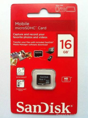 Добави още лукс Карти памети Карта памет Micro SD 16 GB SanDisk Class 10